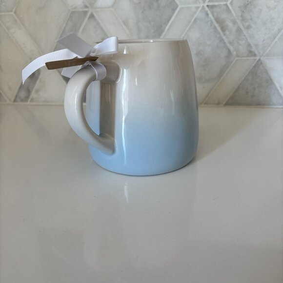 TWO PACK Rae Dunn New Disney Blue White Gradient Wide Stitch Mug - Picture 4 of 10